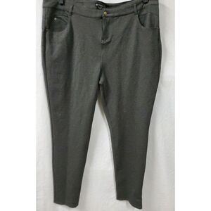 Sentimental New York Gray Knit Pants Size 3XL Flat Front  42 X 30